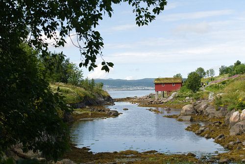 Maison au bord du fjord