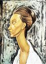 Lithograph of a woman - Amedeo Modigliani by Atelier Liesjes thumbnail
