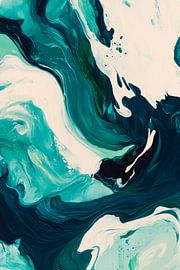 Aqua Malerei von Poster Art Shop