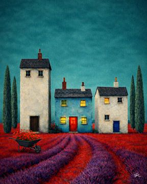 Das Lavendelfeld von vincenzomarzocchiartist