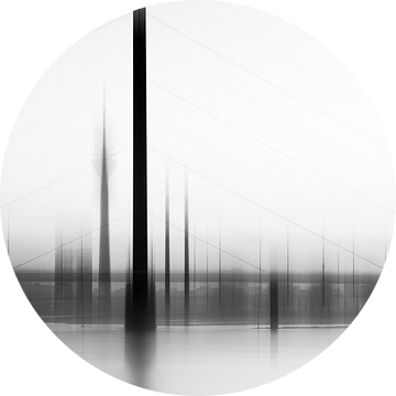 Düsseldorfse skyline van Volker Banken