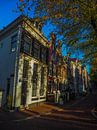 Kleurrijke huizen in de herfst, Amsterdam. van Mark Kuiper thumbnail