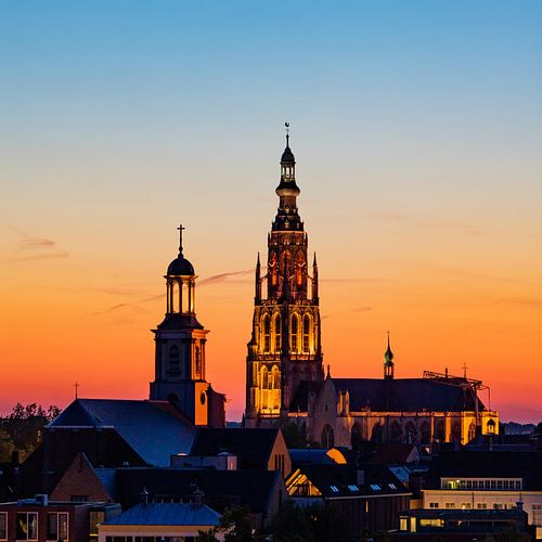 Breda - Grote Kerk Sunset