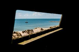 Boote durch das Fenster des Aussichtsturms von Simple Scenes