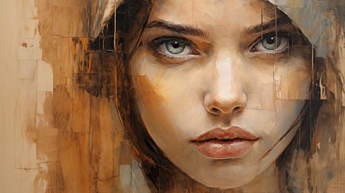 Abstract portrait of a woman (Mixed Media 08)