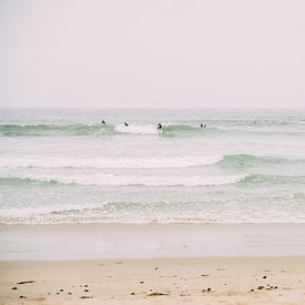 Surfing in California by Patrycja Polechonska