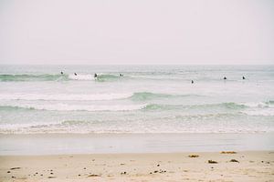 Surfen in Californië van Patrycja Polechonska
