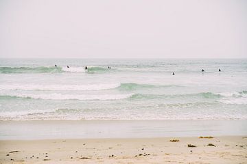 Surfing in California by Patrycja Polechonska