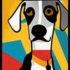 Pop Art Hund von Karin van Bylevelt