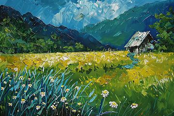 schilderachtig Japan van Gogh van Egon Zitter