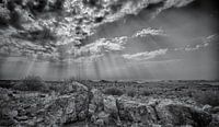 zonneharp boven namibië van Ed Dorrestein thumbnail