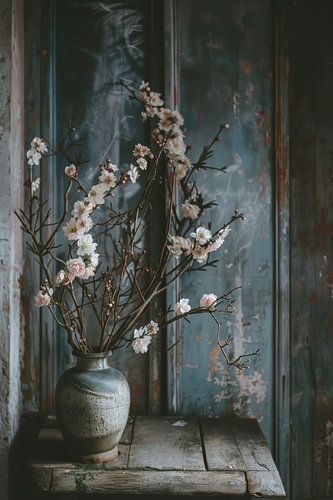 Stilleven Japans in blauwe sfeer