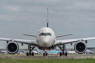 On the way back home. A Delta Airlines Airbus A350 taxies toward Polderbaan. by Jaap van den Berg thumbnail