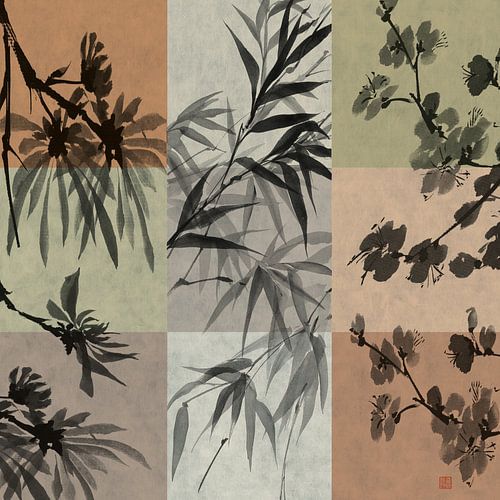 Asian Grasses 9 Up II, Chris Paschke