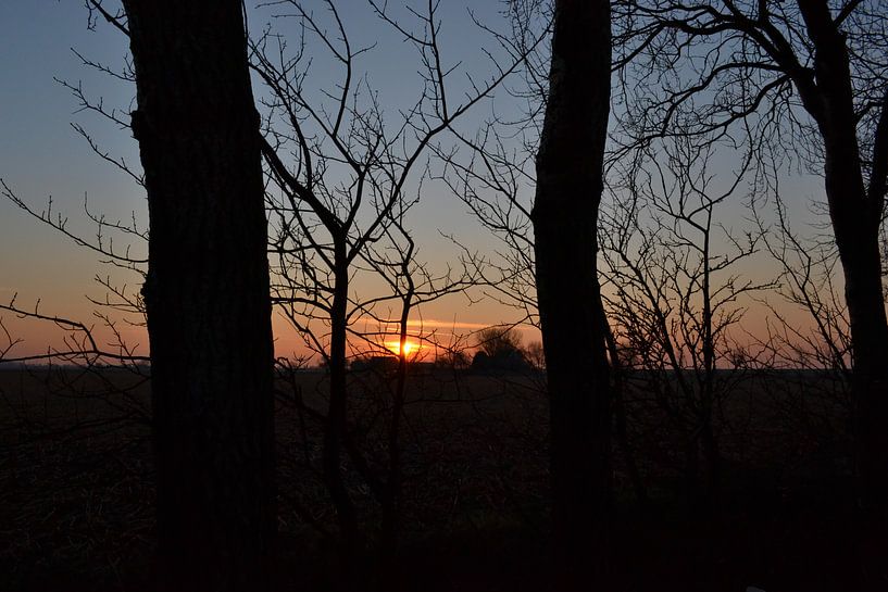 Zonsondergang bij Liauckemastate by Sidney Portier