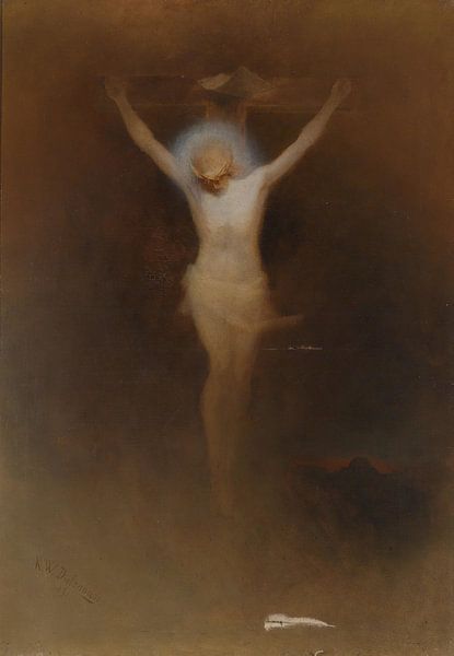 Christ On The Cross, Karl Wilhelm Diefenbach by Masterful Masters