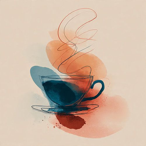 Steaming coffee cup no. 1