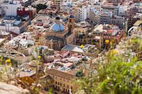 Stadtbild Alicante mit der Kathedrale