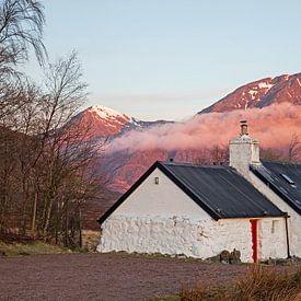  Sonnenaufgang am Black Rock Cottage mit dem Buachille Etive Mor, Lochabe von Arch White