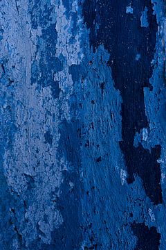 Blauwe urbex muur van Imagination by Mieke