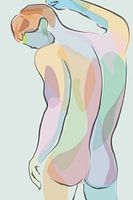 Nude Man Colorful