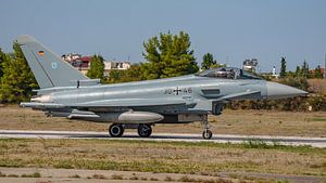 Deutscher Eurofighter Typhoon bei einem Besuch in Griechenland.