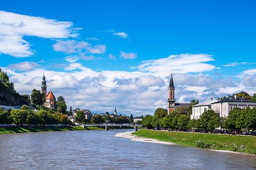 Uitzicht op de stad Salzburg in Oostenrijk