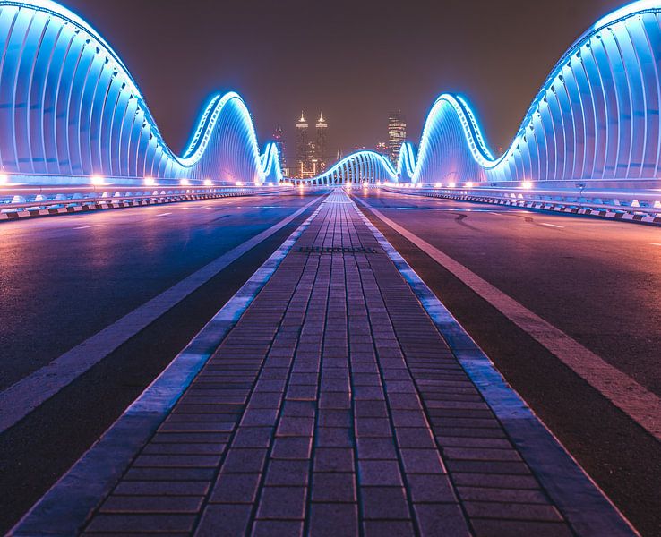 Meydan bridge in Dubai by michael regeer