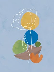 Summer flower in blue