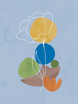 Fleur d'été en bleu sur Tanja Udelhofen