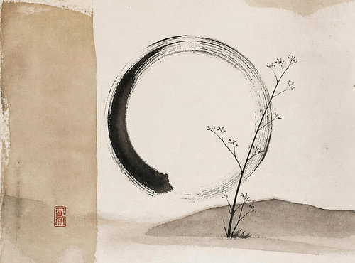 Zen Ensō – Japanse minimalistische kunst in inkt