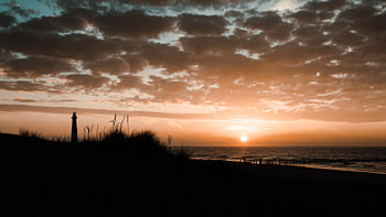 Sonnenuntergang Leuchtturm Breskens