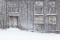 Altes Haus im Schneesturm von Antwan Janssen Miniaturansicht