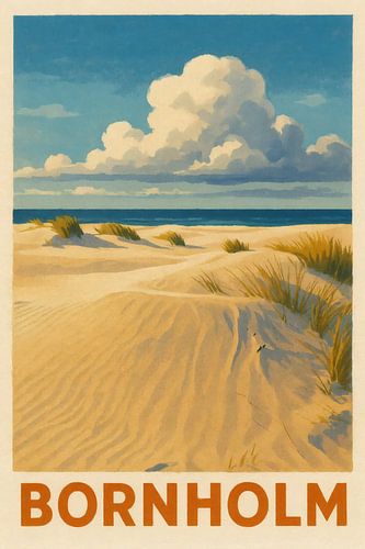 Bornholm - Clouds over sand and sea