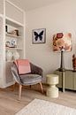 Klantfoto: Black Butterfly Wall Art , Gothic Home (gezien bij vtwonen) van David Potter