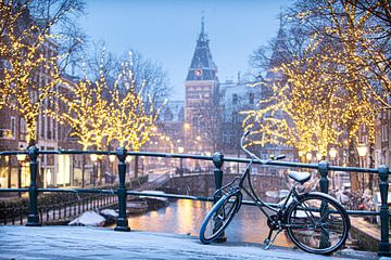Rijksmuseum Spiegelgracht Amsterdam Snow by Jasper van Staveren