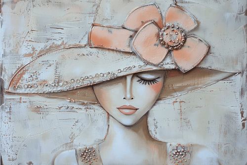 Porträt einer Dame mit Hut