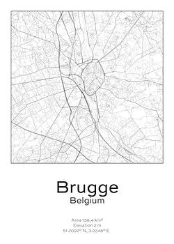 Stadskaart - België - Brugge