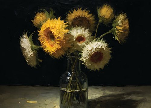 Sonnenblumen in einer Vase