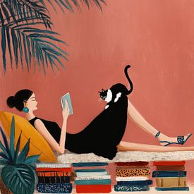 Dimanche de farniente avec mon chat sur Studio Allee