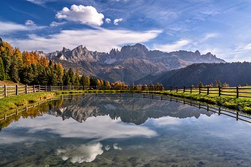 Bergmeer in de herfst Dolomieten