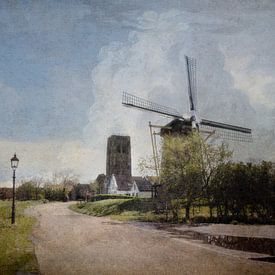 Vue du village dans une lumière intemporelle sur Iris van Heusden