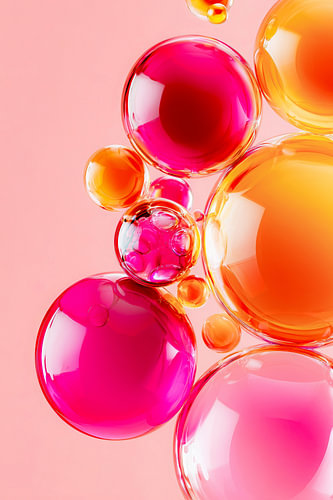 Dance of Light in Pink and Gold