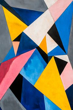 Abstract colours and shapes in interaction by Poster Art Shop