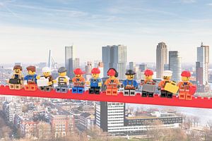 Lunch atop a skyscraper Lego - Rotterdam