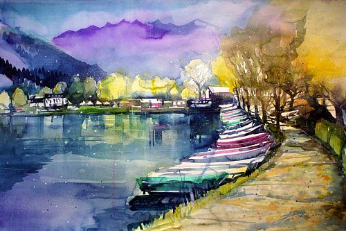 Salzburger Pinzgau, Zell am See, Herfst aan de Seespitz