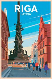 Riga, Lettonie. sur Poster Art Shop