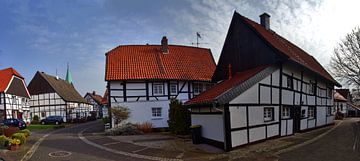 Panorama van het dorp van Edgar Schermaul