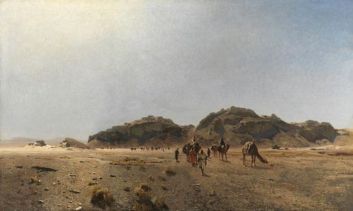 Eugen Bracht, In de Arabah-woestijn - 1882