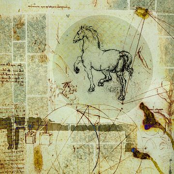 Das Pferd von Da Vinci Fantasy. Industriell. Tiere von Alie Ekkelenkamp